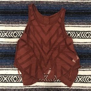 Free People mesh pattern tank top
